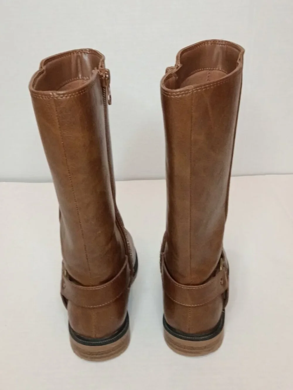 Cat & Jack Krista Brown Riding Boots Girls Size 2